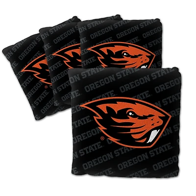 IDNA Oregon State Beavers Four-Piece Cornhole Bag Set