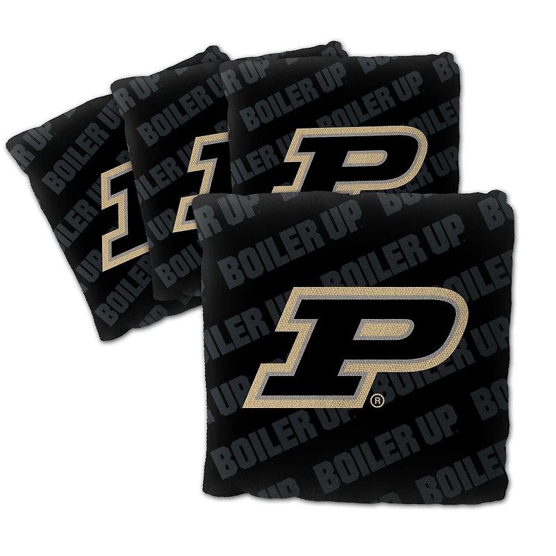 IDNA Purdue Boilermakers Four-Piece Cornhole Bag Set