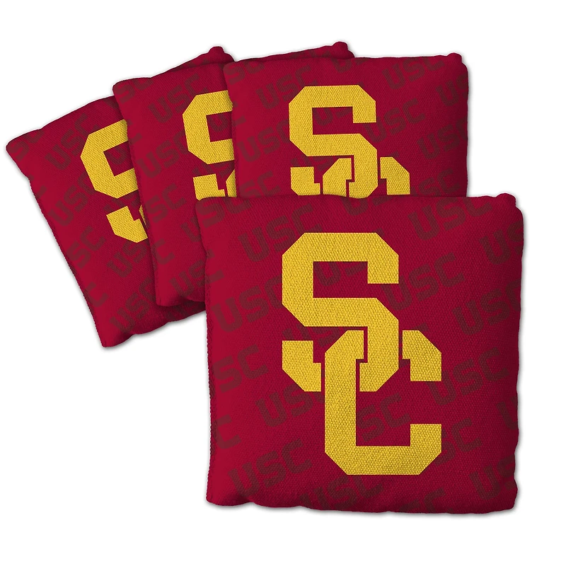 IDNA USC Trojans Four-Piece Cornhole Bag Set