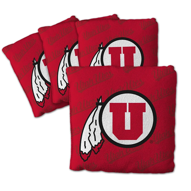 IDNA Utah Utes Four-Piece Cornhole Bag Set