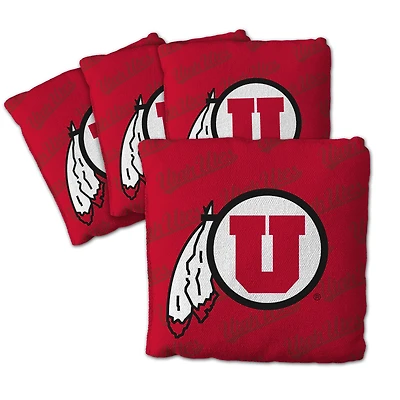 IDNA Utah Utes Four-Piece Cornhole Bag Set