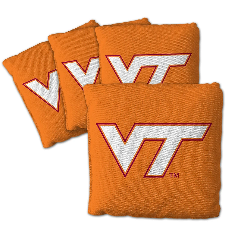 IDNA Virginia Tech Hokies Four-Piece Cornhole Bag Set