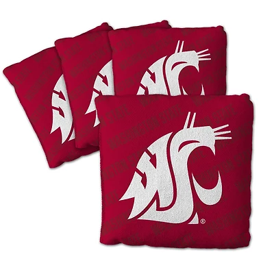IDNA Washington State Cougars Four-Piece Cornhole Bag Set