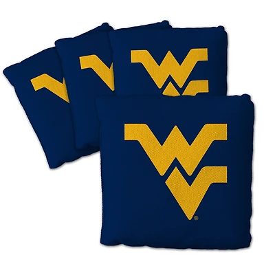 IDNA West Virginia Mountaineers Four-Piece Cornhole Bag Set
