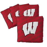 IDNA Wisconsin Badgers Four-Piece Cornhole Bag Set