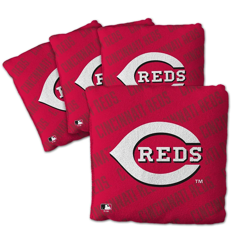 IDNA Cincinnati Reds Four-Piece Cornhole Bag Set