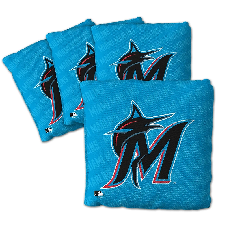 IDNA Miami Marlins Four-Piece Cornhole Bag Set