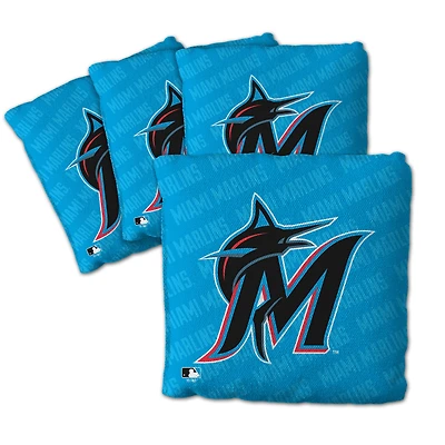IDNA Miami Marlins Four-Piece Cornhole Bag Set
