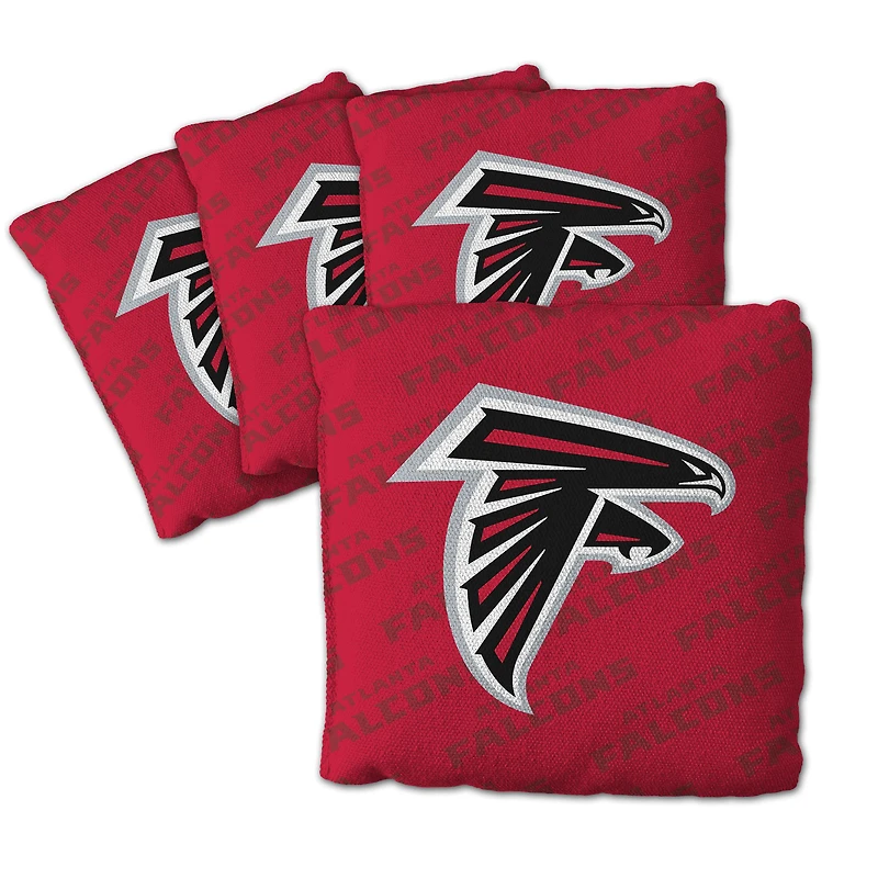 IDNA Atlanta Falcons Four-Piece Cornhole Bag Set