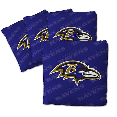 IDNA Baltimore Ravens Four-Piece Cornhole Bag Set