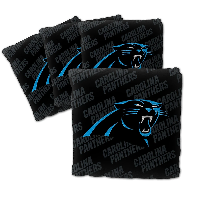 IDNA Carolina Panthers Four-Piece Cornhole Bag Set