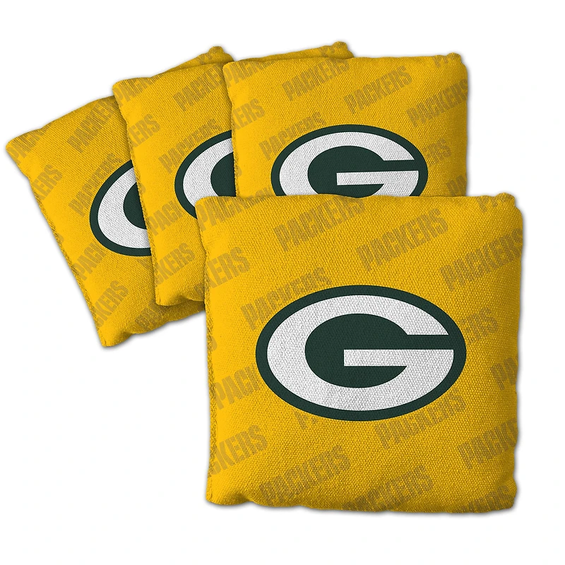 IDNA Green Bay Packers Four-Piece Cornhole Bag Set