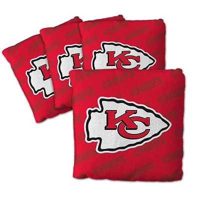 IDNA Kansas City Chiefs Four-Piece Cornhole Bag Set
