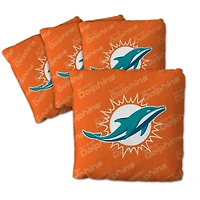 IDNA Miami Dolphins Four-Piece Cornhole Bag Set