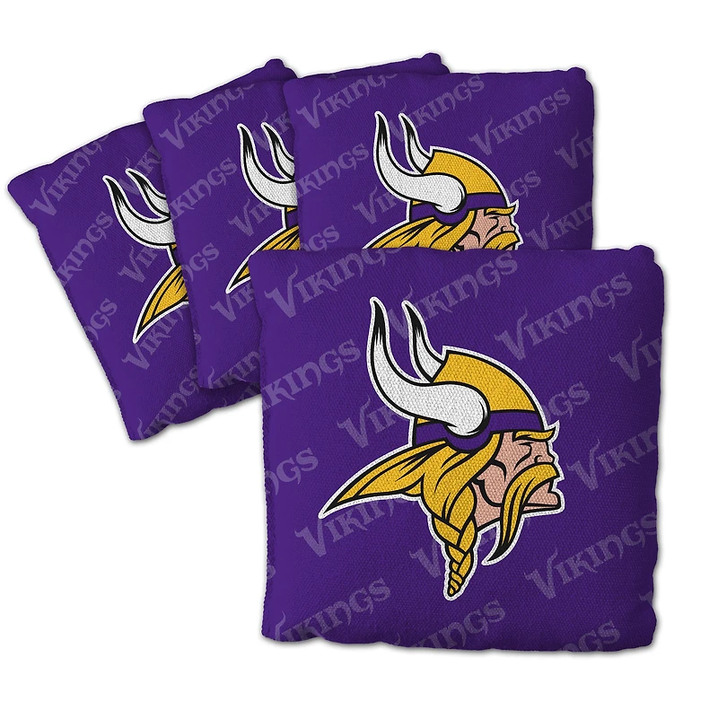 IDNA Minnesota Vikings Four-Piece Cornhole Bag Set