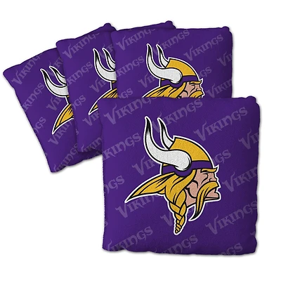 IDNA Minnesota Vikings Four-Piece Cornhole Bag Set