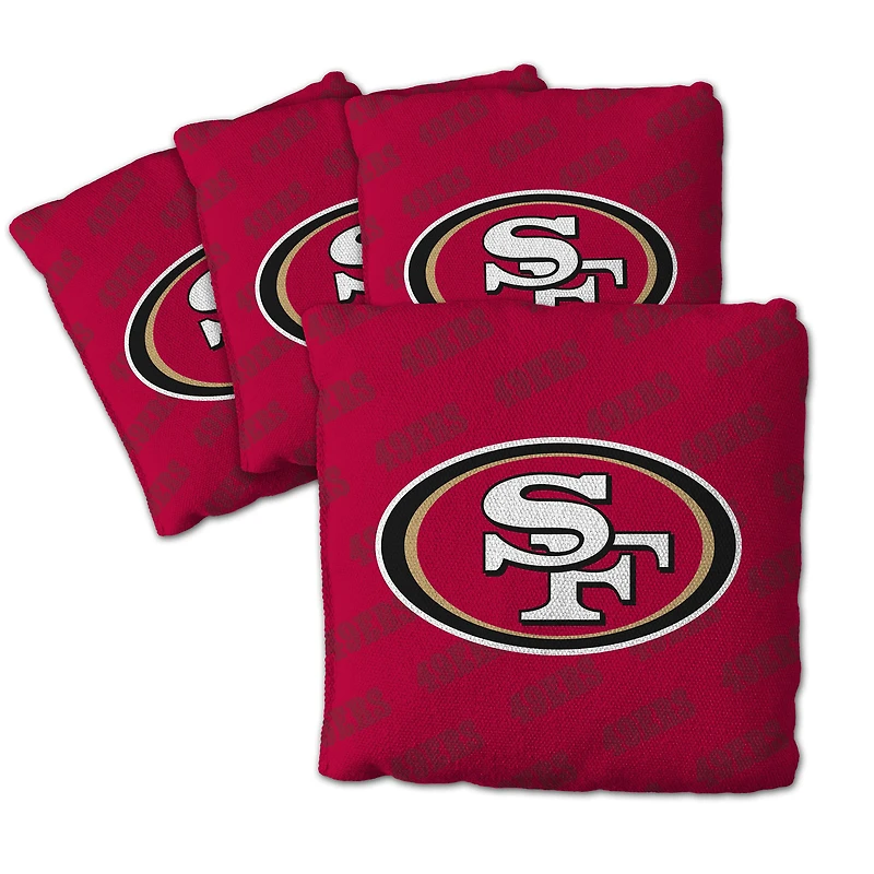 IDNA San Francisco 49ers Four-Piece Cornhole Bag Set