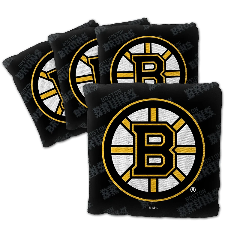 IDNA Boston Bruins Four-Piece Cornhole Bag Set