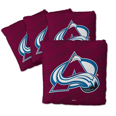 IDNA Colorado Avalanche Four-Piece Cornhole Bag Set