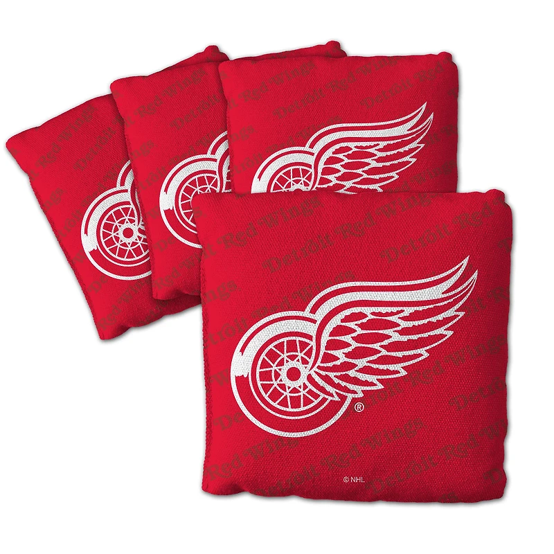 IDNA Detroit Red Wings Four-Piece Cornhole Bag Set