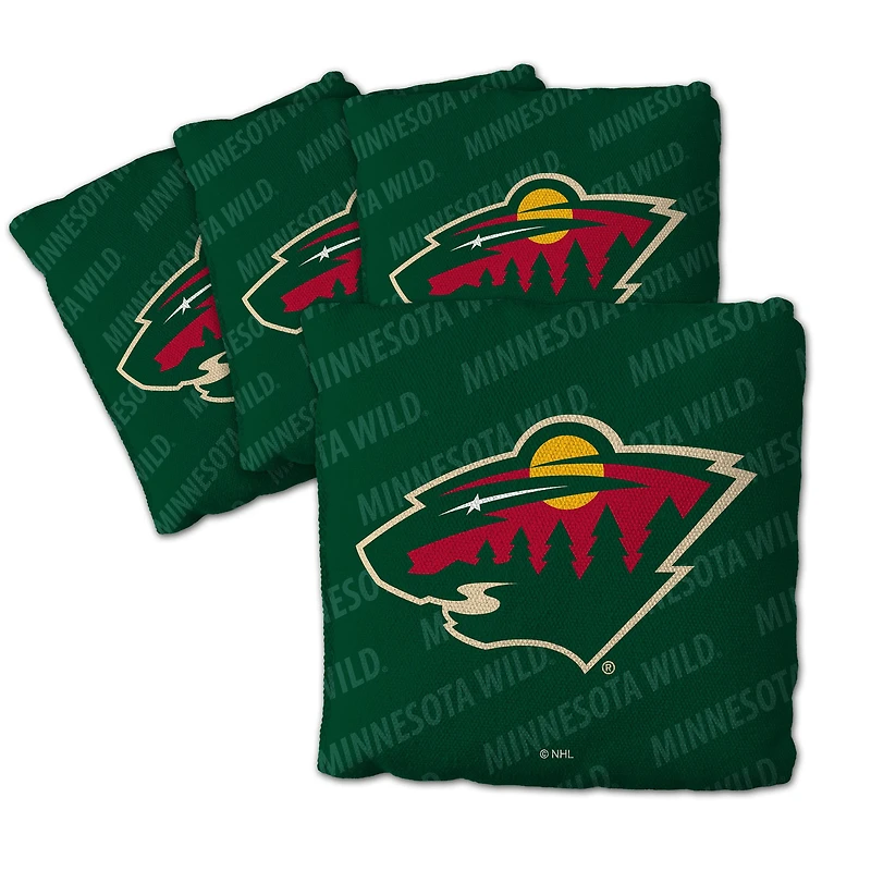 IDNA Minnesota Wild Four-Piece Cornhole Bag Set