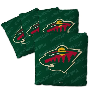 IDNA Minnesota Wild Four-Piece Cornhole Bag Set