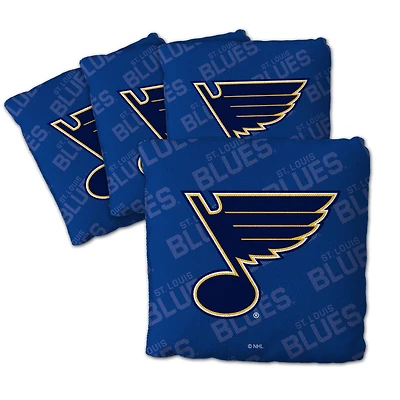 IDNA St. Louis Blues Four-Piece Cornhole Bag Set
