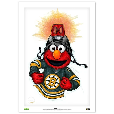 Elmo Boston Bruins 24" x 36" Sesame Street Limited Edition Fine Art Print