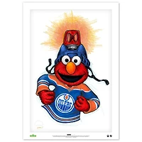 Elmo Edmonton Oilers 24" x 36" Sesame Street Limited Edition Fine Art Print
