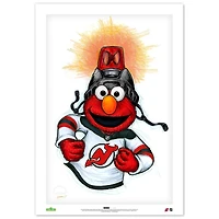 Elmo New Jersey Devils 24" x 36" Sesame Street Limited Edition Fine Art Print
