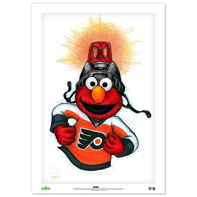 Elmo Philadelphia Flyers 24" x 36" Sesame Street Limited Edition Fine Art Print