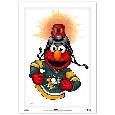 Elmo Pittsburgh Penguins 24" x 36" Sesame Street Limited Edition Fine Art Print