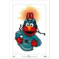 Elmo San Jose Sharks 24" x 36" Sesame Street Limited Edition Fine Art Print