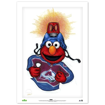 Elmo Colorado Avalanche 24" x 36" Sesame Street Limited Edition Fine Art Print