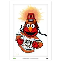 Elmo Anaheim Ducks 14" x 20" Sesame Street Limited Edition Fine Art Print