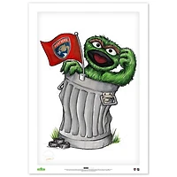 Oscar the Grouch Florida Panthers 14" x 20" Sesame Street Limited Edition Fine Art Print