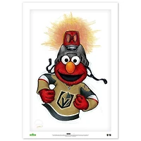 Elmo Vegas Golden Knights 14" x 20" Sesame Street Limited Edition Fine Art Print
