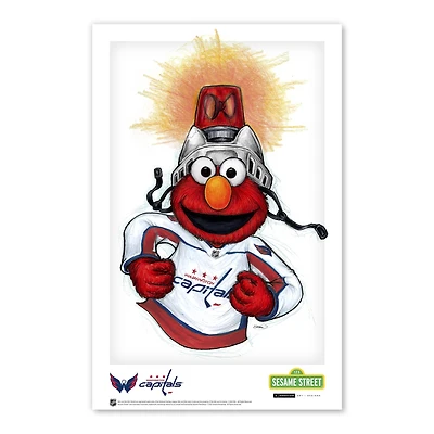 Elmo Washington Capitals 11" x 17" Sesame Street Poster Print