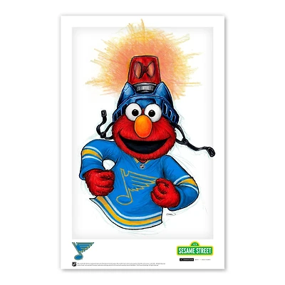 Elmo St. Louis Blues 11" x 17" Sesame Street Poster Print