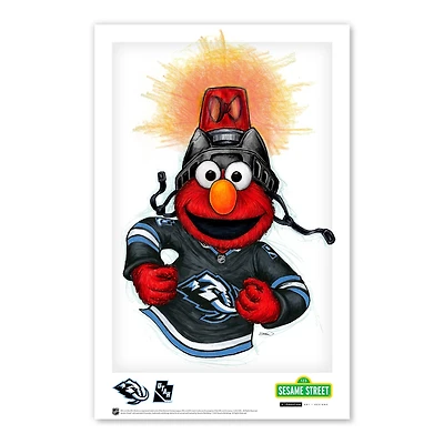 Elmo Utah Mammoth 11" x 17" Sesame Street Poster Print