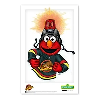Elmo Vancouver Canucks 11" x 17" Sesame Street Poster Print