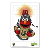 Elmo Vegas Golden Knights 11" x 17" Sesame Street Poster Print