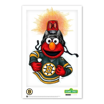 Elmo Boston Bruins 11" x 17" Sesame Street Poster Print