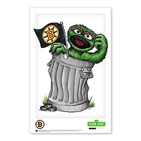 Oscar the Grouch Boston Bruins 11" x 17" Sesame Street Poster Print