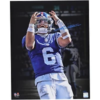 Jaxson Dart New York Giants Autographed 16" x 20" Unleashed Spotlight Photograph with Blue Signature - Limited Edition of 25