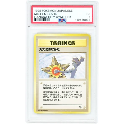 Misty's Tears 1998 Pokemon Gym Heroes Japanese Trainer #NNO PSA Authenticated 1 Card