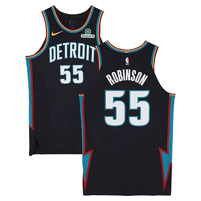 Duncan Robinson Detroit Pistons Game-Used #55 Black Nike City Edition Jersey vs. Charlotte Hornets on April 10, 2026 - Size 50+4