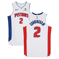 Cade Cunningham Detroit Pistons Game-Used #2 White Nike Jersey vs. Phoenix Suns on January 15, 2026 - Size 50+4