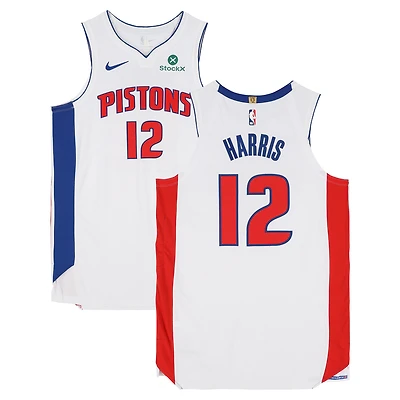 Tobias Harris Detroit Pistons Game-Used #12 White Nike Jersey vs. Milwaukee Bucks on April 8 and vs. Indiana Pacers on April 12, 2026 - Size 50+4