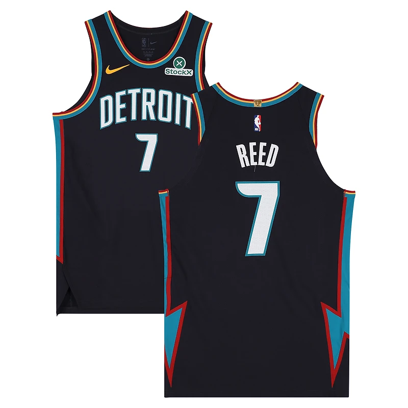 Paul Reed Detroit Pistons Game-Used #7 Black Nike City Edition Jersey vs. Charlotte Hornets on April 10, 2026 - Size 50+4